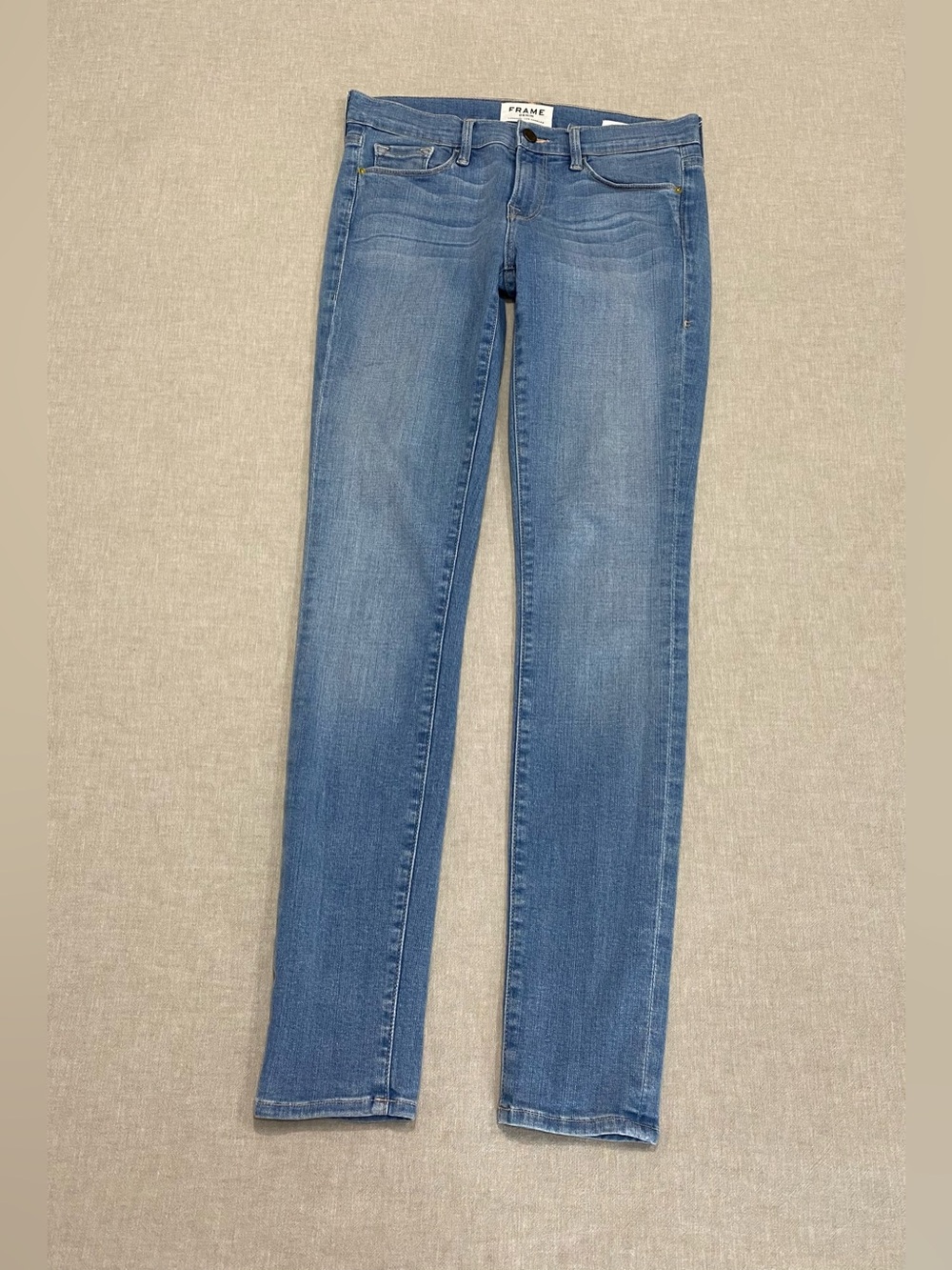 Frame Denim Le Skinny De Jeanne Sz 26 Jeans Light Blue USA Made Smart Casual